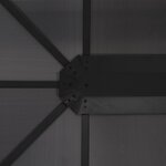 vidaXL Tonnelle avec rideau Aluminium 4x3x2 6 m Noir
