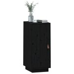 vidaXL Buffet Noir 34x40x75 cm Bois massif de pin