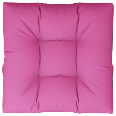 vidaXL Coussin de palette rose 70x70x12 cm tissu