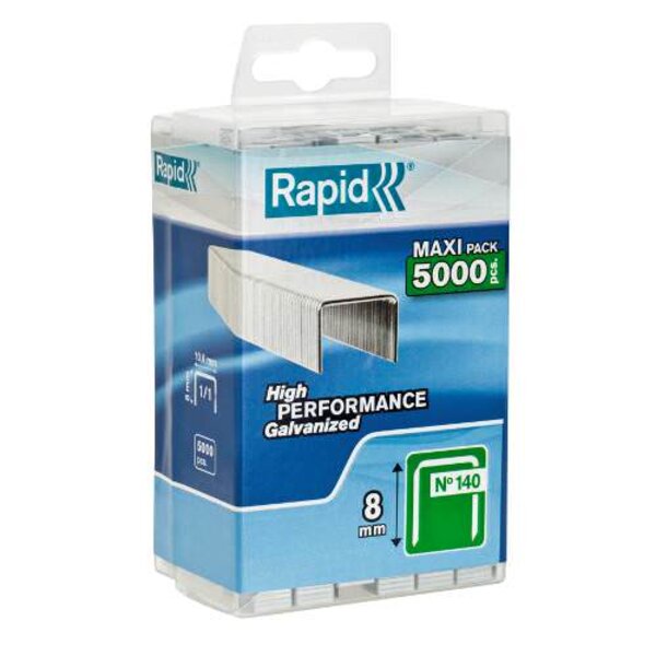 Boite de 5000 Agrafes 140/8 mm RAPID