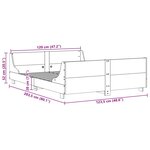 vidaXL Cadre de lit sans matelas 120x200 cm bois de pin massif