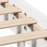 vidaXL Cadre de lit sans matelas blanc 140x190 cm bois de pin massif