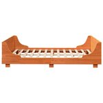 vidaXL Cadre de lit sans matelas cire marron 120x200cm bois pin massif
