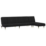 vidaXL Ensemble de canapés 2 Pièces noir velours