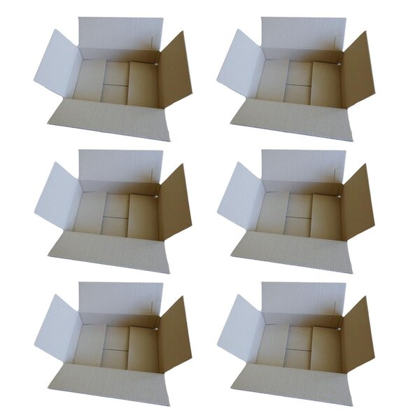 6 cartons d'emballage 31 x 21 x 7 5 cm