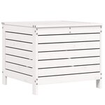 vidaXL Salon de jardin 5 Pièces blanc bois massif de pin