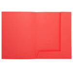 Paquet De 50 Chemises Imprimées 2 Rabats Super 210 - 24x32cm - Rouge - X 5 - Exacompta