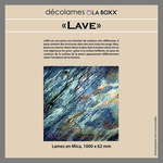 4 Lames décoratives LAVE pour poteau LA BOXX