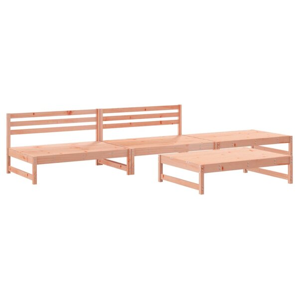 vidaXL Salon de jardin 4 Pièces bois massif douglas