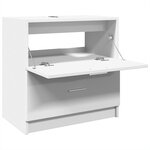 vidaXL Armoire d'évier blanc 59x37x59 cm bois d'ingénierie