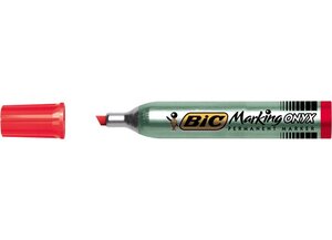Marqueur Permanent MARKING ONYX 1591 MAXI Pointe Biseau 2 7 à 6 2 mm Rouge BIC