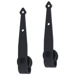vidaXL Kit mini de porte d'armoire coulissante Acier au carbone 200 cm