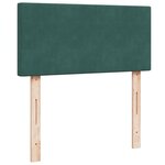vidaXL Sommier à lattes de lit avec matelas Vert foncé 100x200 cm
