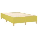 vidaXL Sommier à ressorts de lit Vert 120x200 cm Tissu