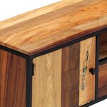 vidaXL Meuble TV 120 x 30 x 40 cm Bois de récupération massif et acier