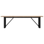vidaXL Table basse cadre en O 160x40x45 5 cm bois de pin massif fonte