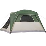 vidaXL Tente familiale avec porche 6 personnes vert imperméable