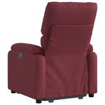 vidaXL Fauteuil inclinable rouge bordeaux tissu