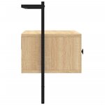 vidaXL Meuble TV mural chêne sonoma 60 5x30x51 cm bois d'ingénierie