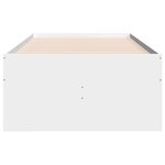vidaXL Lit de jour avec tiroirs blanc 90x190 cm bois d'ingénierie