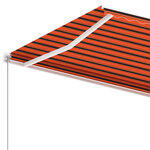 vidaXL Auvent manuel rétractable sur pied 600x350 cm Orange/marron