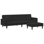 vidaXL Ensemble de canapés 2 Pièces avec coussins noir velours