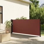 vidaXL Auvent latéral rétractable marron 140x300 cm
