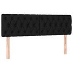 vidaXL Sommier à lattes de lit avec matelas Noir 160x200 cm Tissu