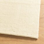 vidaXL Tapis HUARTE à poils courts doux et lavable crème 160x160 cm