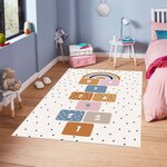 Tapis enfant Marelle 120 x 160 cm - Blanc