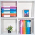 Classeur souple 4 anneaux dos 20 mm A4 bleu x 20 EXACOMPTA