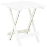 vidaXL Table pliable de jardin blanc 45x43x50 cm plastique