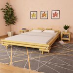 vidaXL Cadre de lit bambou 160x200 cm