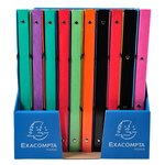Classeur À Élastiques 4 Anneaux 15mm Iderama - A4 - Couleurs Assorties - X 20 - Exacompta