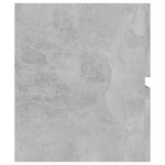 vidaXL Armoire d'évier Gris béton 90x38 5x45 cm Aggloméré