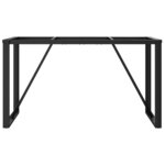 vidaXL Pieds de table à manger cadre en O 140x60x73 cm fonte