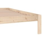 vidaXL Cadre de lit Bois de pin massif 200x200 cm