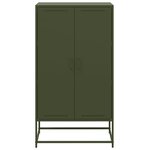 vidaXL Buffet haut blanc 68 5x38 5x123 5 cm acier