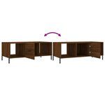vidaXL Table basse chêne marron 102x50x40 cm bois d'ingénierie