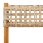 vidaXL Chaises de jardin pliantes lot de 4 beige rotin et bois massif