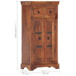vidaXL Buffet 50x30x100 cm Bois d'acacia massif