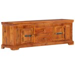 vidaXL Meuble TV 119x30x40 cm Bois d'acacia massif
