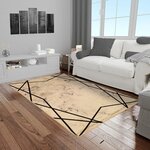 Tapis de salon croisé 120 x 180 cm - Noir