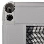 vidaXL Moustiquaire plissée pour fenêtre Aluminium 60 x 80 cm