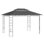 vidaXL Belvédère 4x3x2 7 m Anthracite 160 g/m²