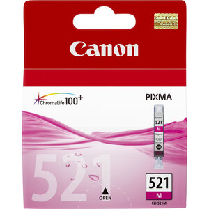 Canon cli-521 ink magenta blister cli-521m cartouche d encre magenta capacite standard 1-pack blister avec alarme