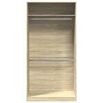 vidaXL Garde-robe Chêne sonoma 100x50x200 cm Aggloméré