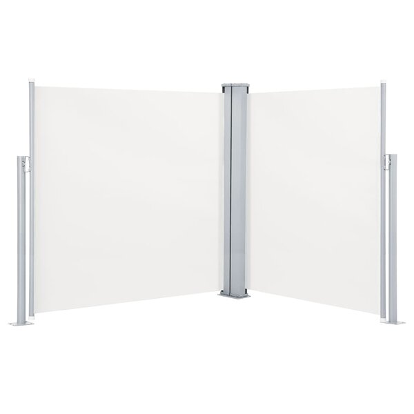 vidaXL Auvent latéral rétractable Crème 140x600 cm
