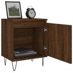 vidaXL Table de chevet chêne marron 40x30x50 cm bois d'ingénierie