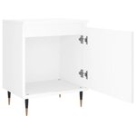 vidaXL Tables de chevet 2 Pièces blanc 40x30x50 cm bois d'ingénierie
